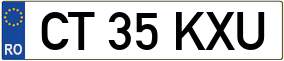 Trailer License Plate